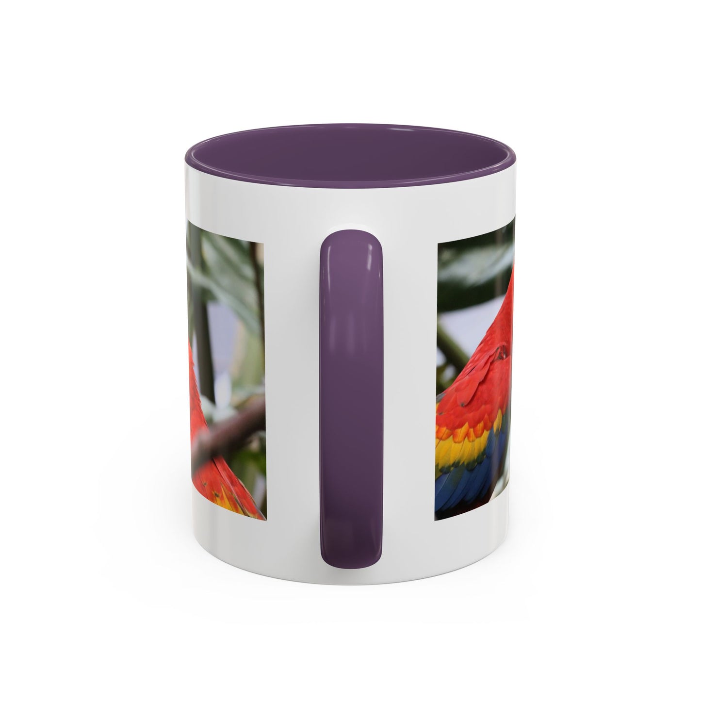 Scarlet Macaw Coffee Mug — Tropical Parrot Accent Mug (11/15oz)