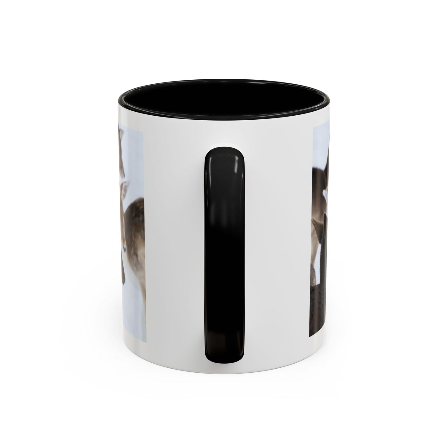Deer Herd Accent Coffee Mug — Wildlife Photo Ceramic Mug (11/15oz)
