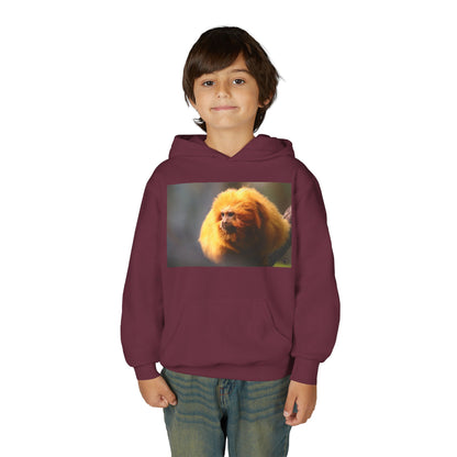 Golden Lion Tamarin Youth Hoodie — Cute Monkey Photo Sweatshirt for Kids