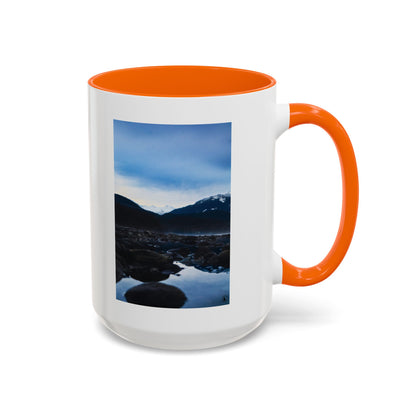 Mountain Lake Accent Coffee Mug — Scenic Wilderness Photo Travel Gift (11/15oz)
