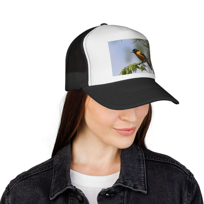 Baltimore Oriole Trucker Cap — Birdwatching Mesh Hat