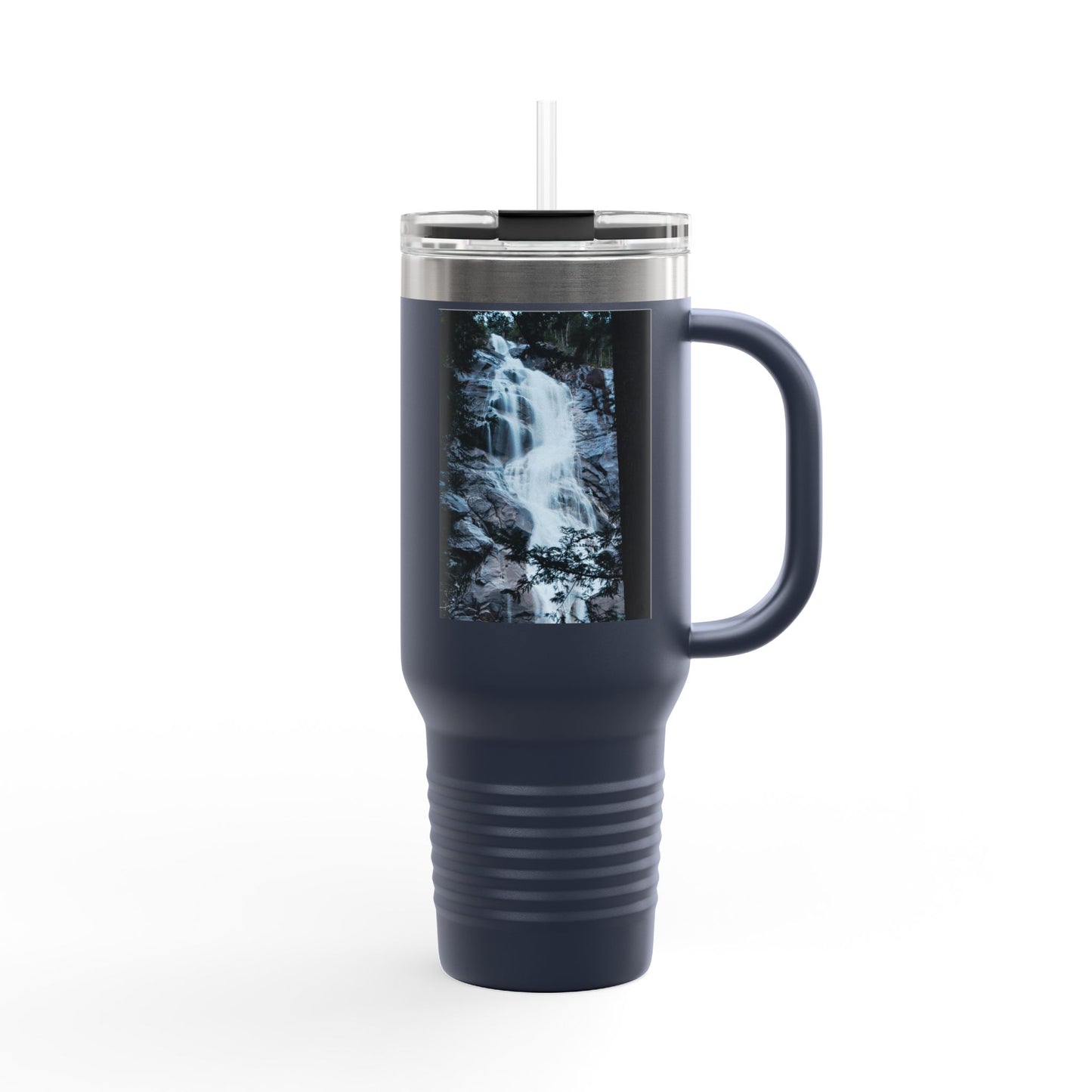 40oz Insulated Travel Mug — Mountain Waterfall Photo Design