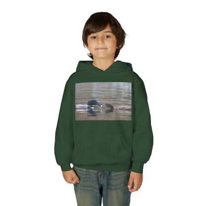 Youth Hoodie — Swimming Ducks Nature Photo Sweatshirt