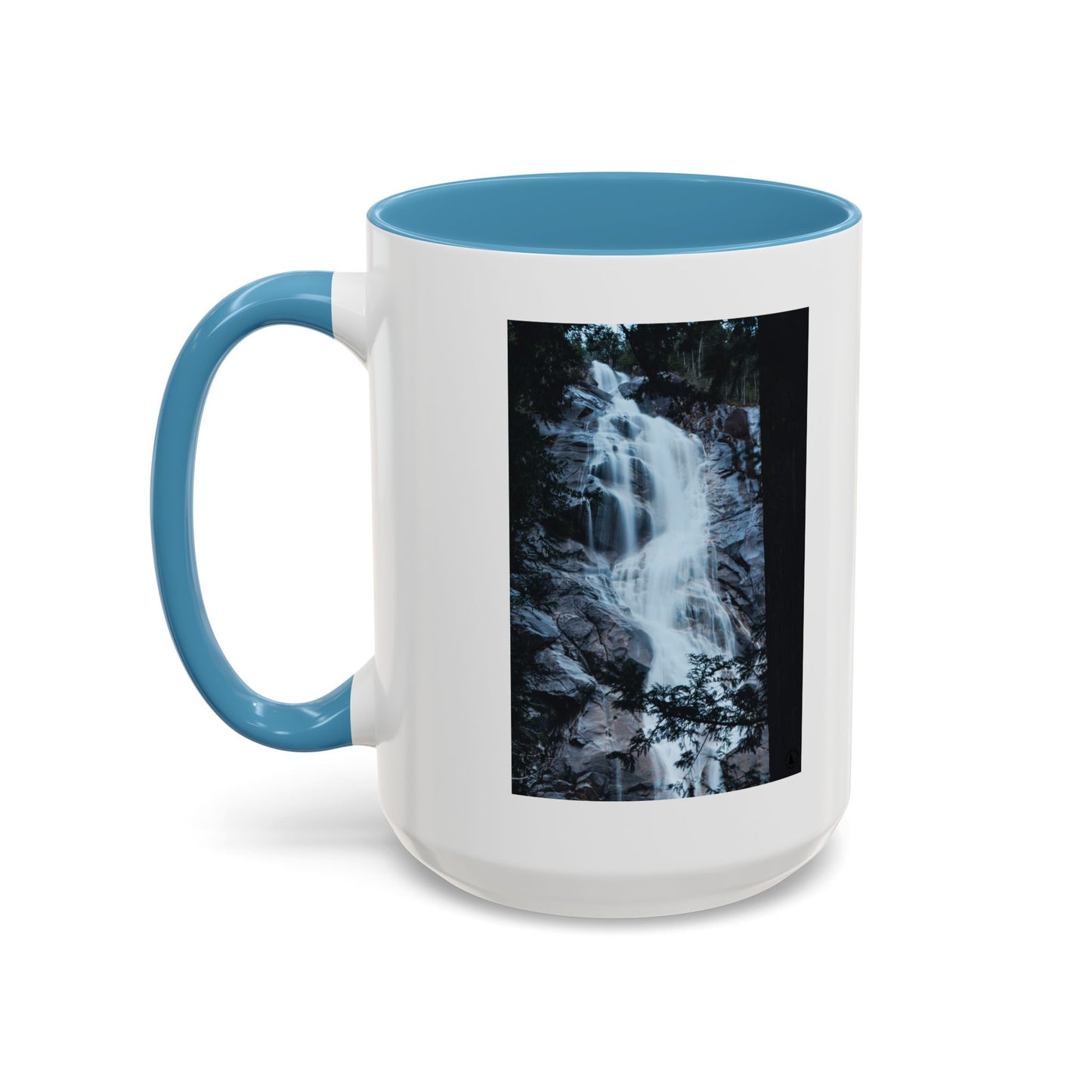 Waterfall Photo Accent Coffee Mug – Scenic Nature Travel Gift (11/15oz)