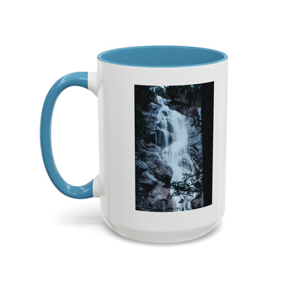 Waterfall Photo Accent Coffee Mug – Scenic Nature Travel Gift (11/15oz)