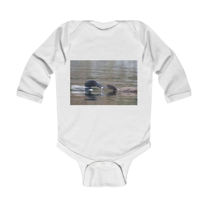 Baby Bodysuit — Playful Duckling Photo Infant Long Sleeve Onesie