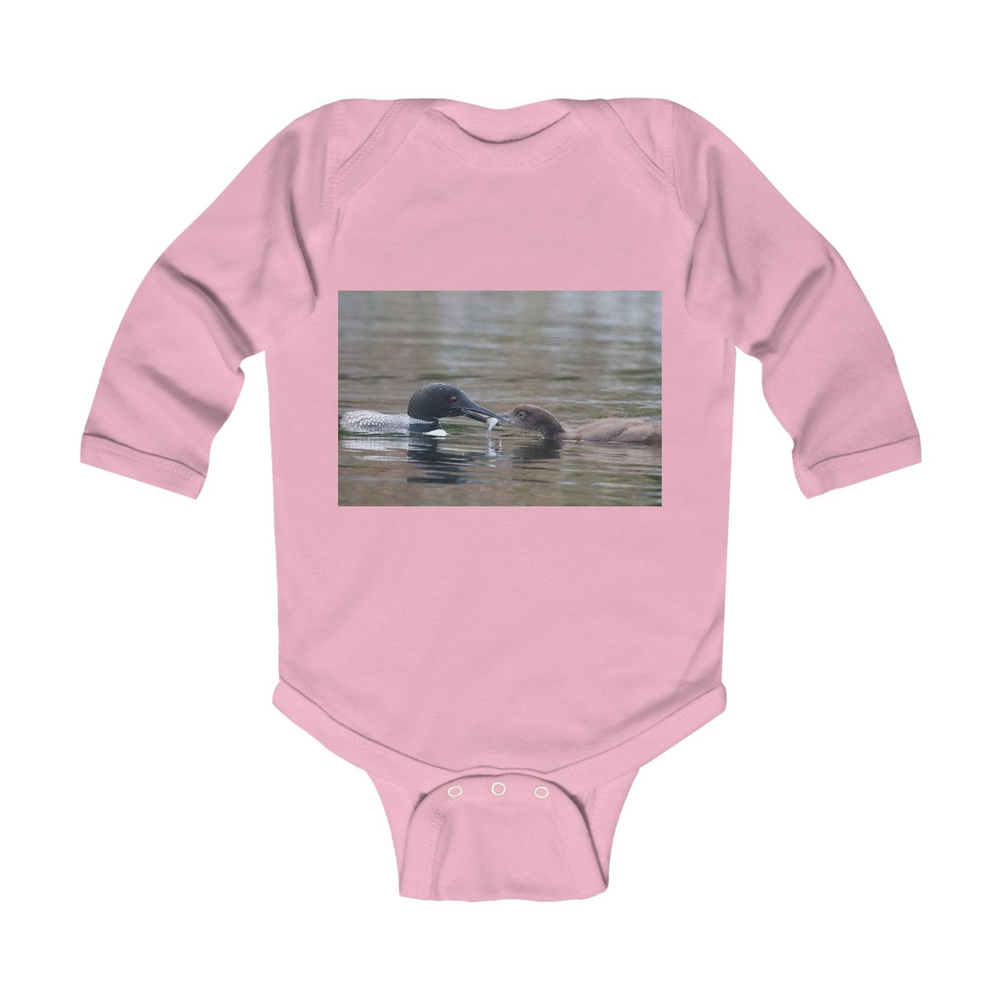Baby Bodysuit — Playful Duckling Photo Infant Long Sleeve Onesie