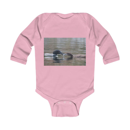 Baby Bodysuit — Playful Duckling Photo Infant Long Sleeve Onesie