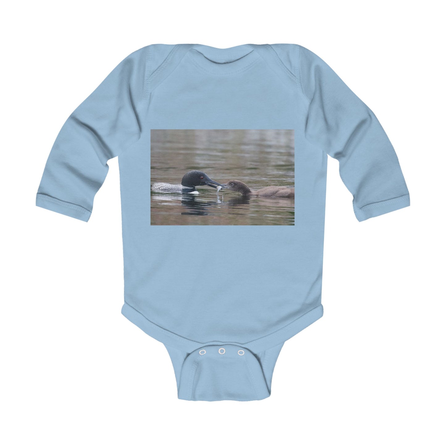 Baby Bodysuit — Playful Duckling Photo Infant Long Sleeve Onesie