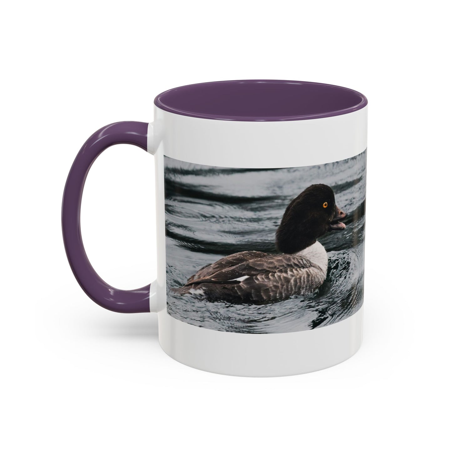 Goldeneye Duck Photo Accent Coffee Mug — Wildlife Nature Lover Gift (11/15 oz)