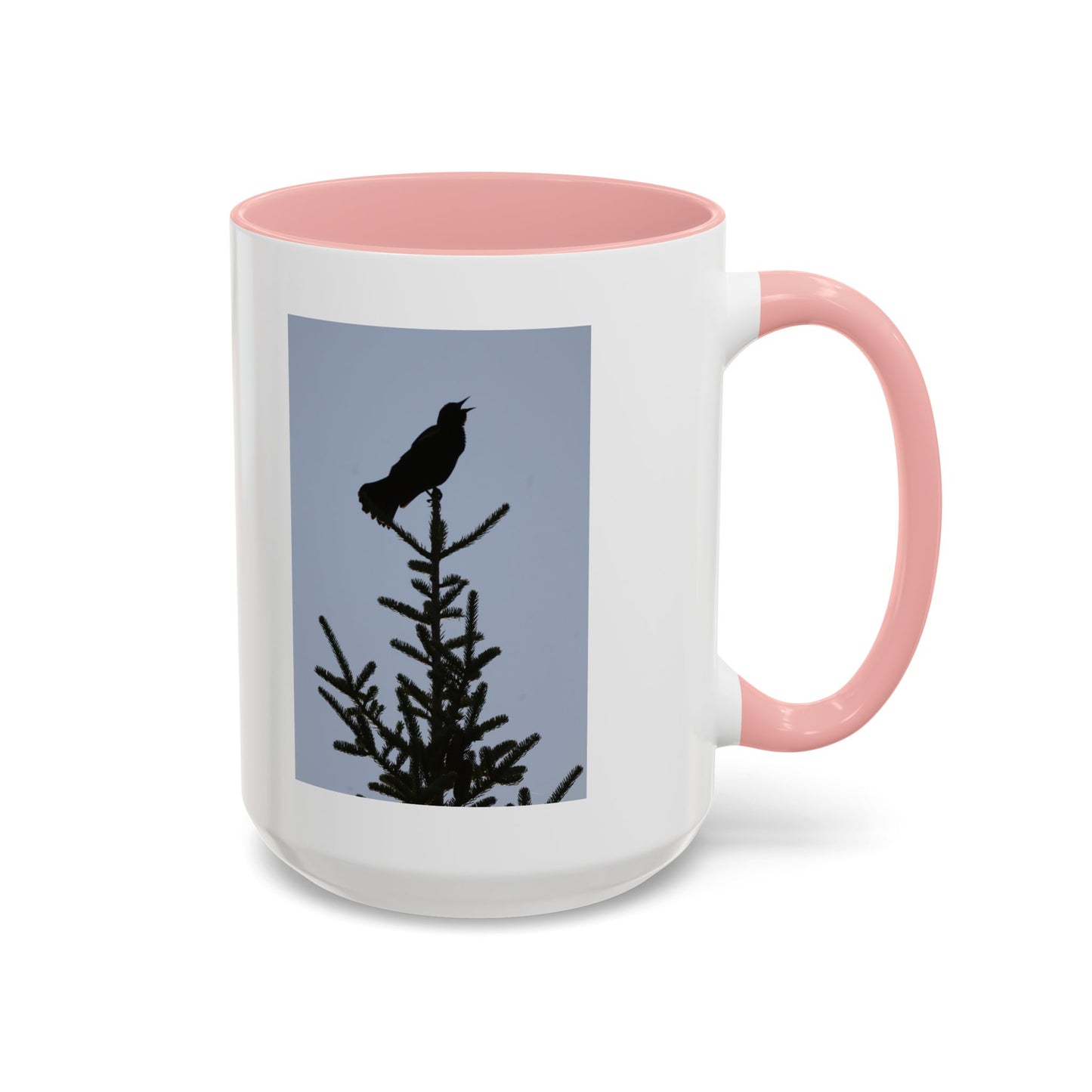 Songbird Silhouette Accent Coffee Mug — Black Interior 11/15oz