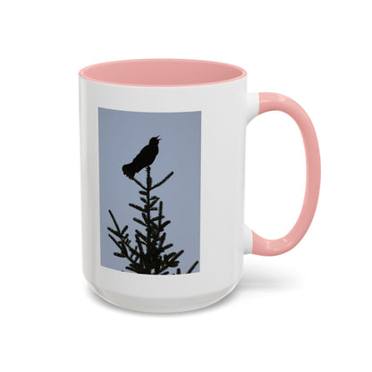 Songbird Silhouette Accent Coffee Mug — Black Interior 11/15oz