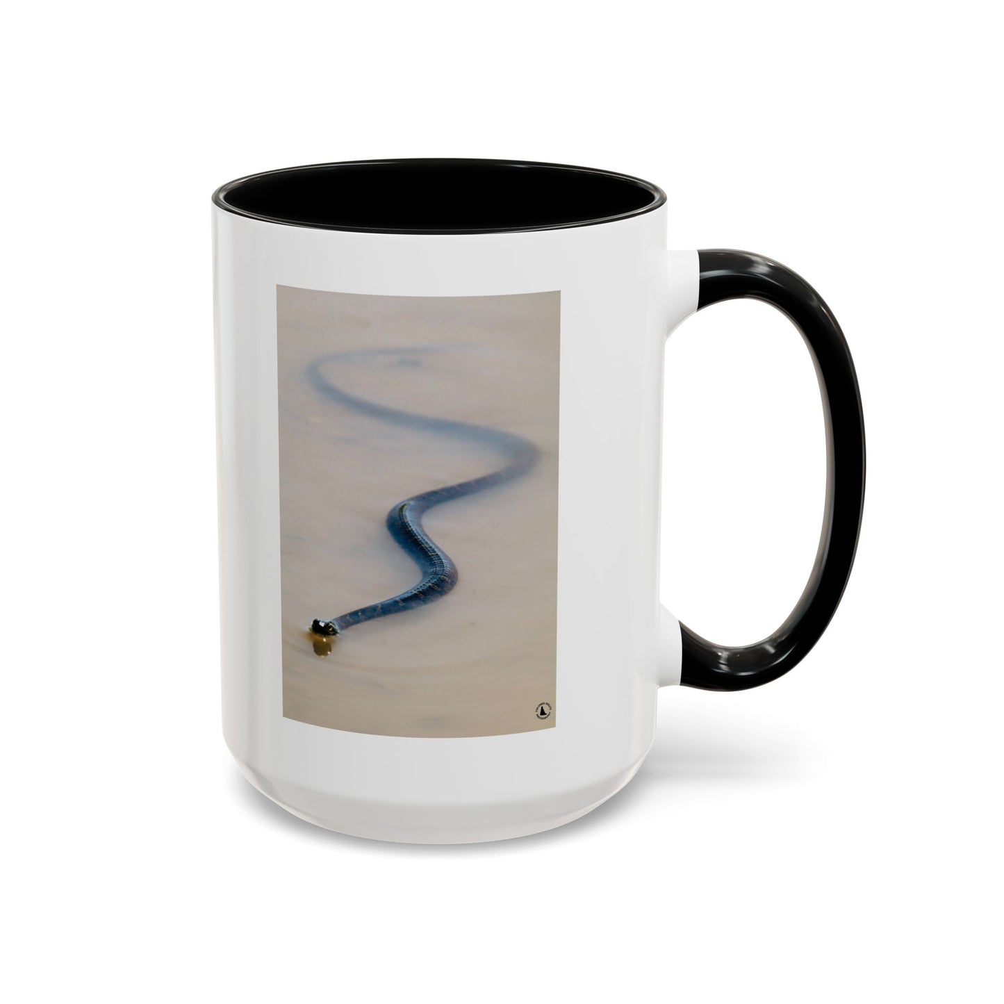 Serpentine Ribbon Snake Coffee Mug — Nature Photography Accent Mug (11/15oz)