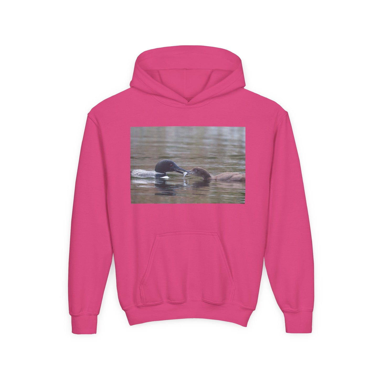 Youth Hoodie — Swimming Ducks Nature Photo Sweatshirt