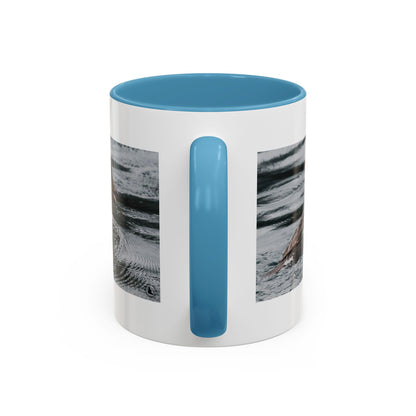 Goldeneye Duck Photo Accent Coffee Mug — Wildlife Nature Lover Gift (11/15 oz)