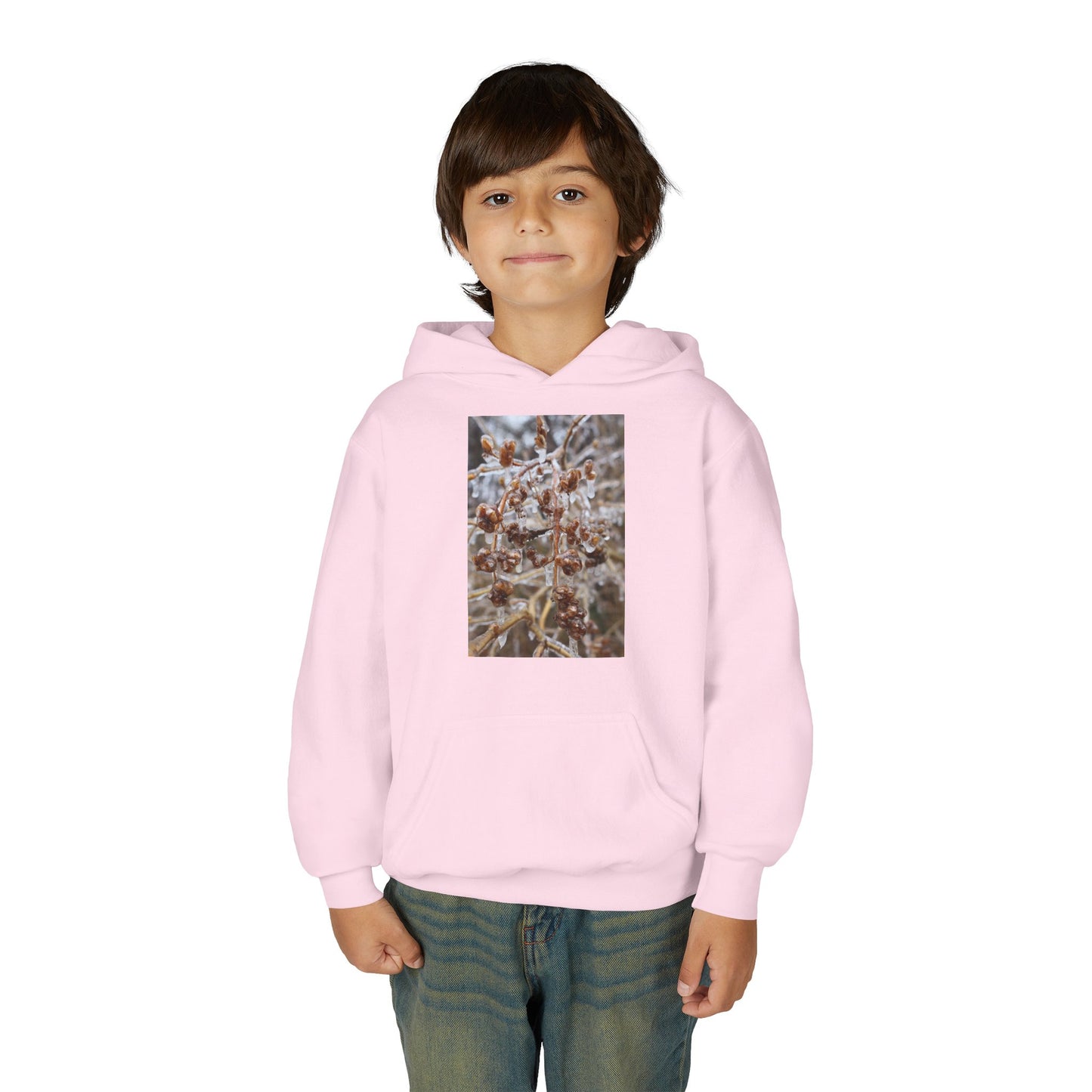 Youth Hoodie — Frosted Winter Berries Photo Print