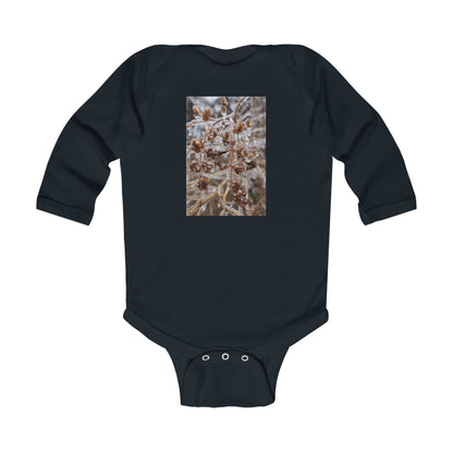 Infant Bodysuit with Frosted Winter Berries Photo Print