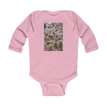 Infant Bodysuit with Frosted Winter Berries Photo Print