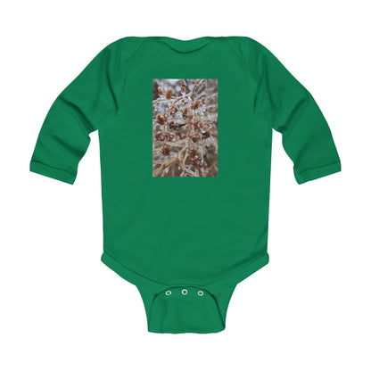 Infant Bodysuit with Frosted Winter Berries Photo Print