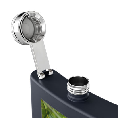 Loon Photo Stainless Steel Flask – 6oz Nature Wildlife Hip Flask