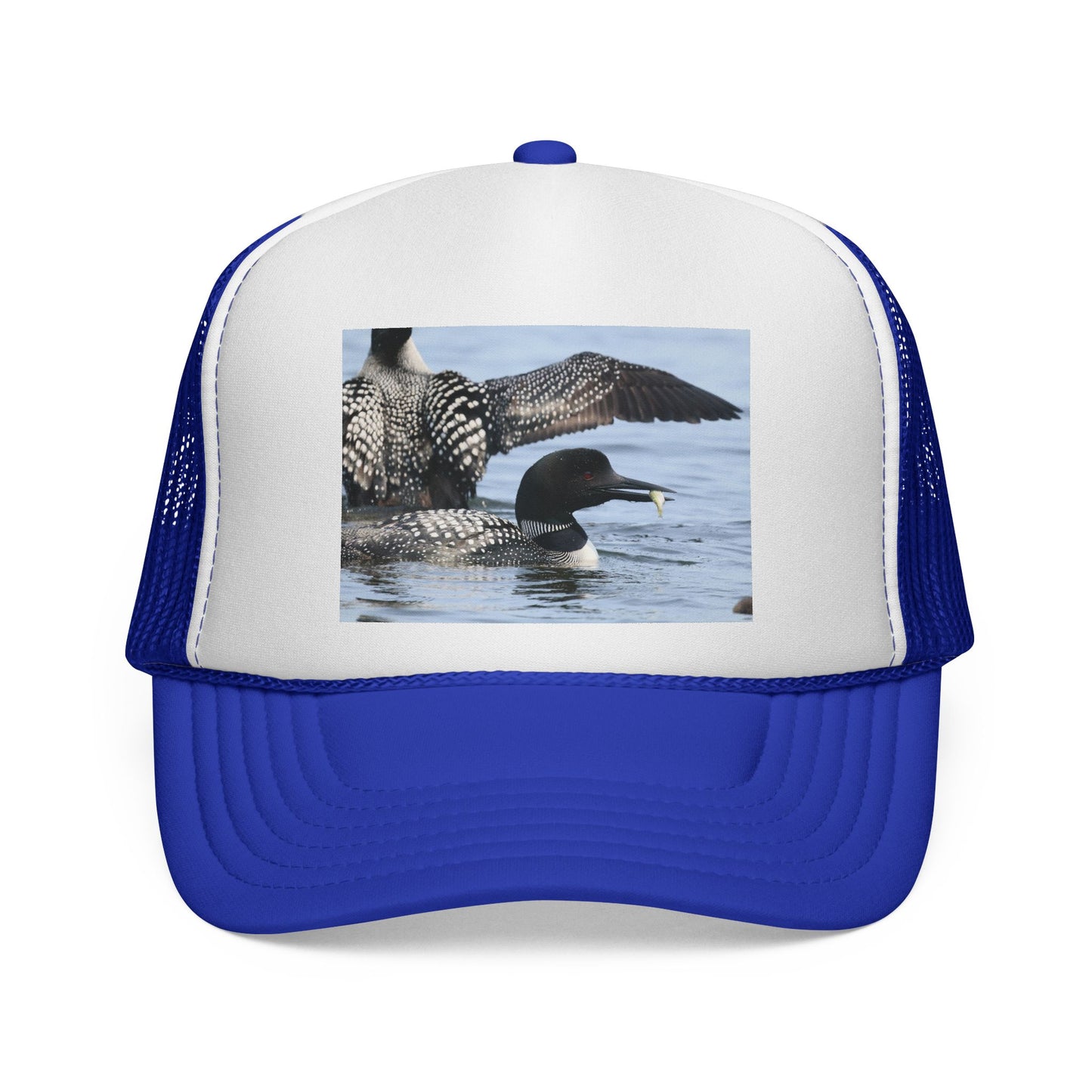 Loon Photo Trucker Hat — Wildlife Birdwatching Cap