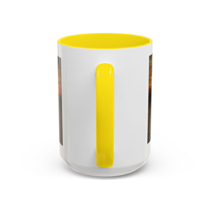 Sunset Lake Photo Accent Coffee Mug — Golden Sunset Reflection (11/15oz)