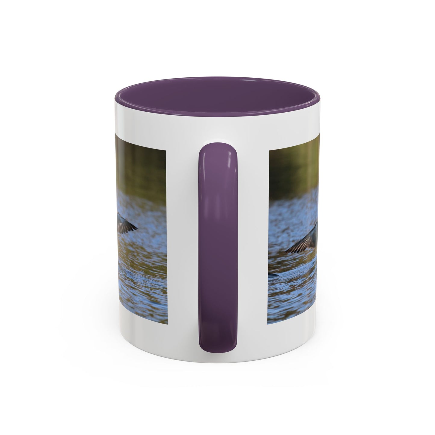 Loons in Flight Accent Coffee Mug — Wildlife Bird Photography Drinkware