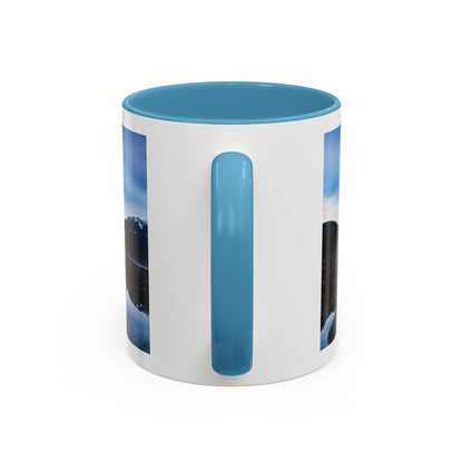 Mountain Lake Accent Coffee Mug — Scenic Wilderness Photo Travel Gift (11/15oz)