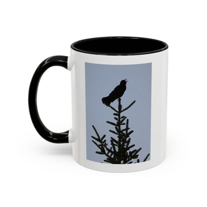 Songbird Silhouette Accent Coffee Mug — Black Interior 11/15oz