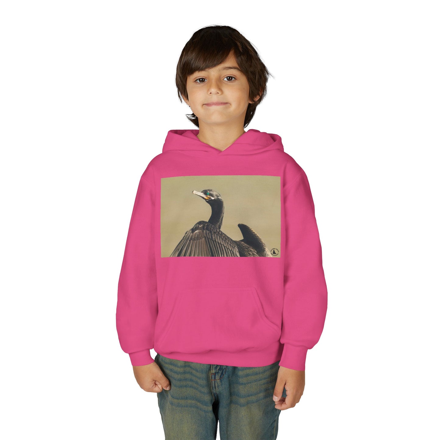 Cormorant Bird Photo Hoodie | Wildlife Photography Kids Sweatshirt