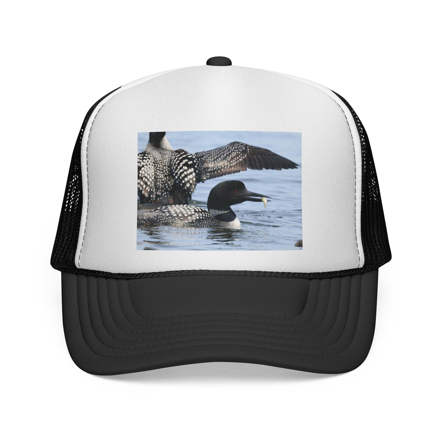Loon Photo Trucker Hat — Wildlife Birdwatching Cap