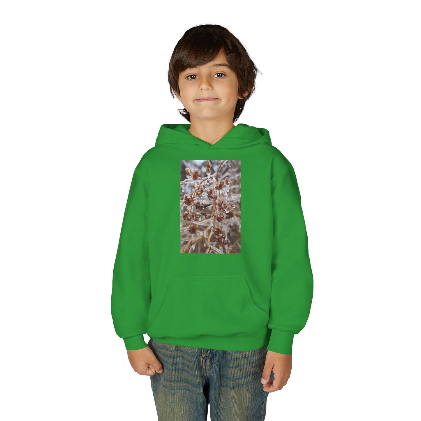 Youth Hoodie — Frosted Winter Berries Photo Print