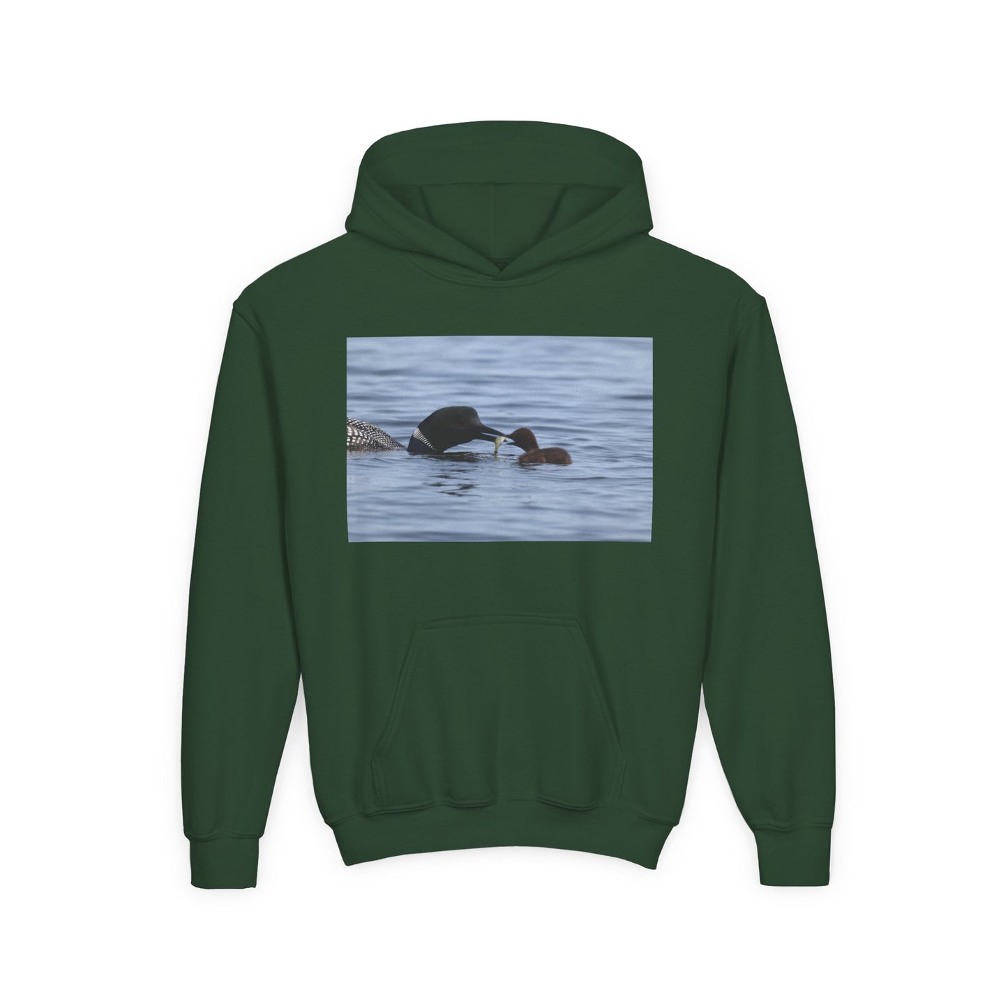 Duck Family Photo Hoodie — Youth Wildlife Nature Hoodie