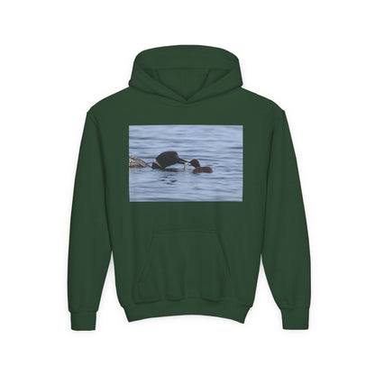 Duck Family Photo Hoodie — Youth Wildlife Nature Hoodie