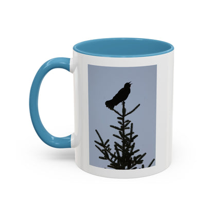 Songbird Silhouette Accent Coffee Mug — Black Interior 11/15oz