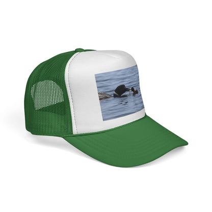 Loon Family Trucker Cap — Waterfowl Wildlife Photo Hat