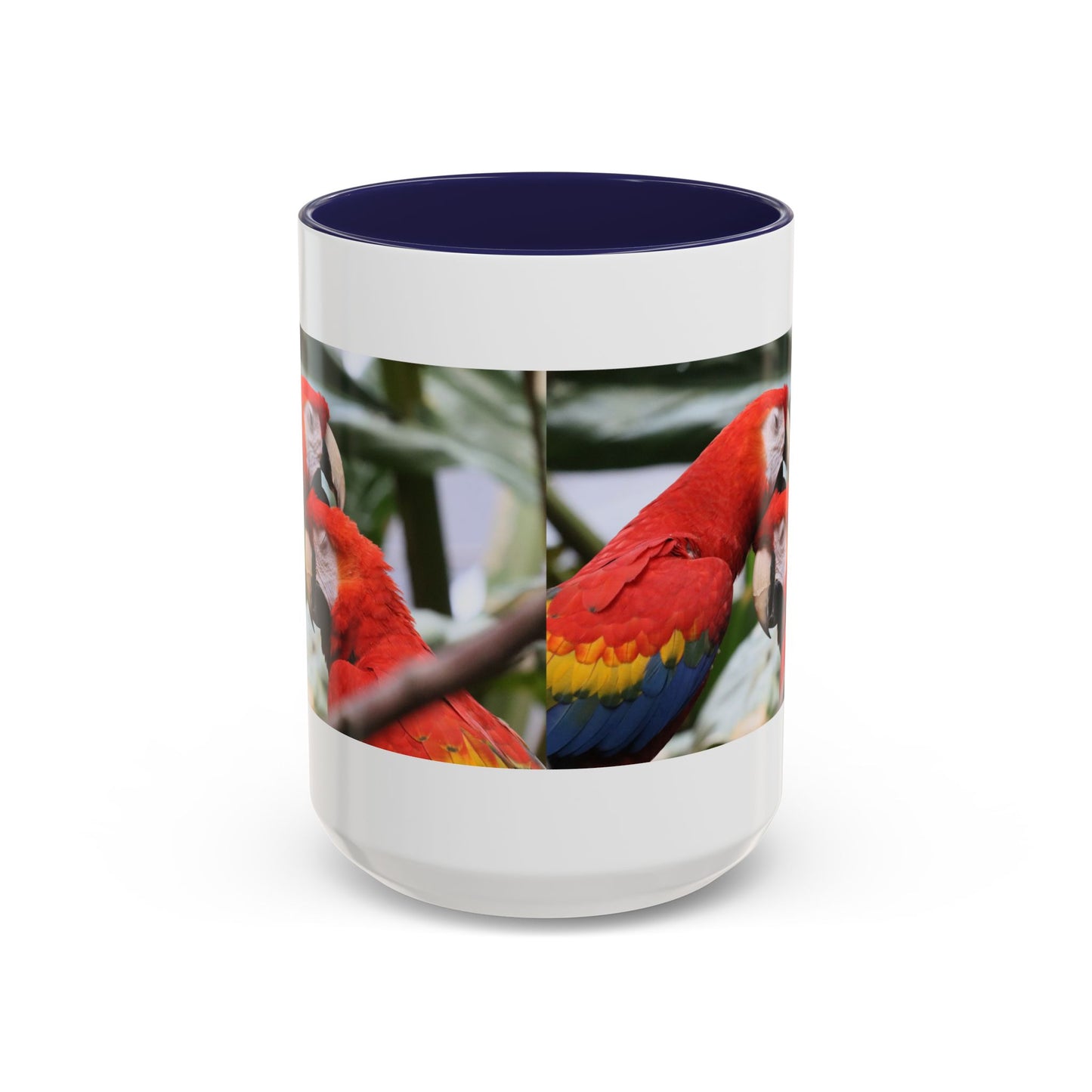 Scarlet Macaw Coffee Mug — Tropical Parrot Accent Mug (11/15oz)
