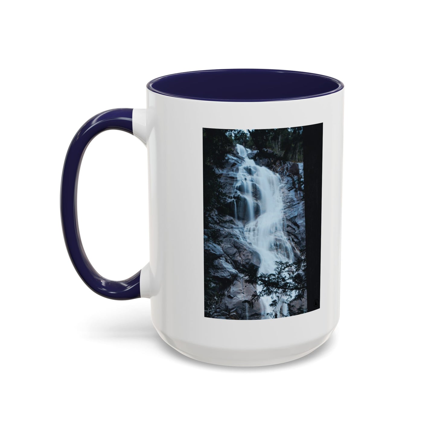 Waterfall Photo Accent Coffee Mug – Scenic Nature Travel Gift (11/15oz)