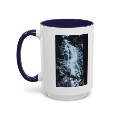 Waterfall Photo Accent Coffee Mug – Scenic Nature Travel Gift (11/15oz)