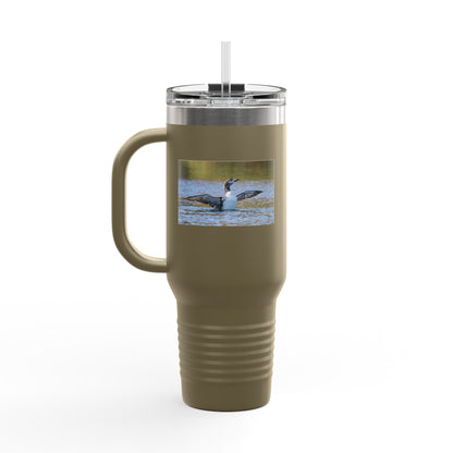 40oz Insulated Travel Mug — Loon Lake Wildlife Photo