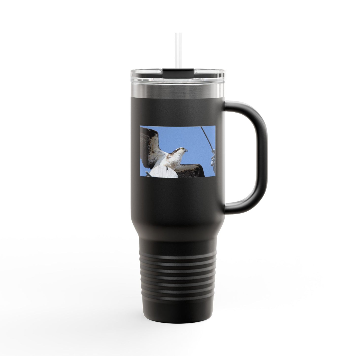40oz Insulated Travel Mug — Seagull Photo Beach Tumbler