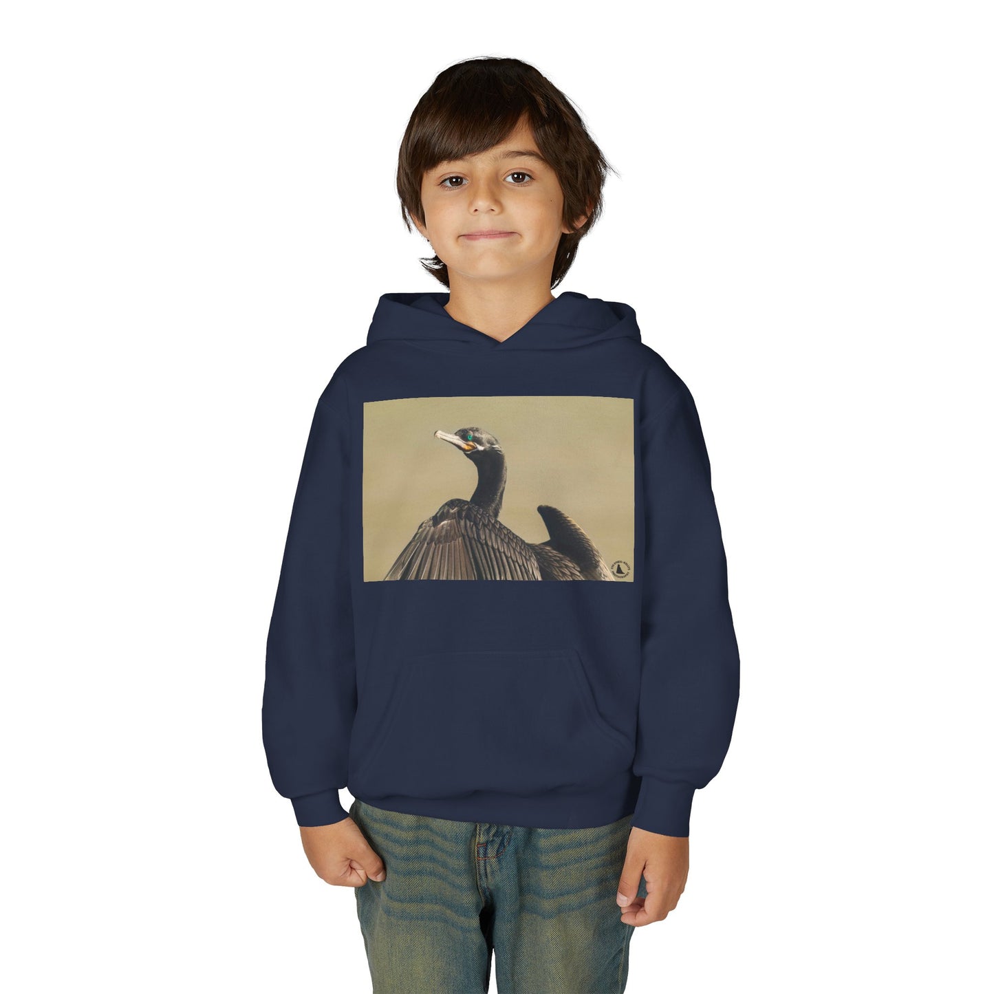 Cormorant Bird Photo Hoodie | Wildlife Photography Kids Sweatshirt