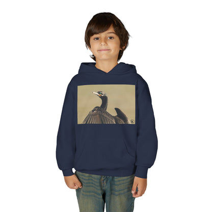 Cormorant Bird Photo Hoodie | Wildlife Photography Kids Sweatshirt