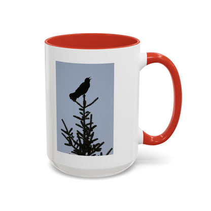 Songbird Silhouette Accent Coffee Mug — Black Interior 11/15oz