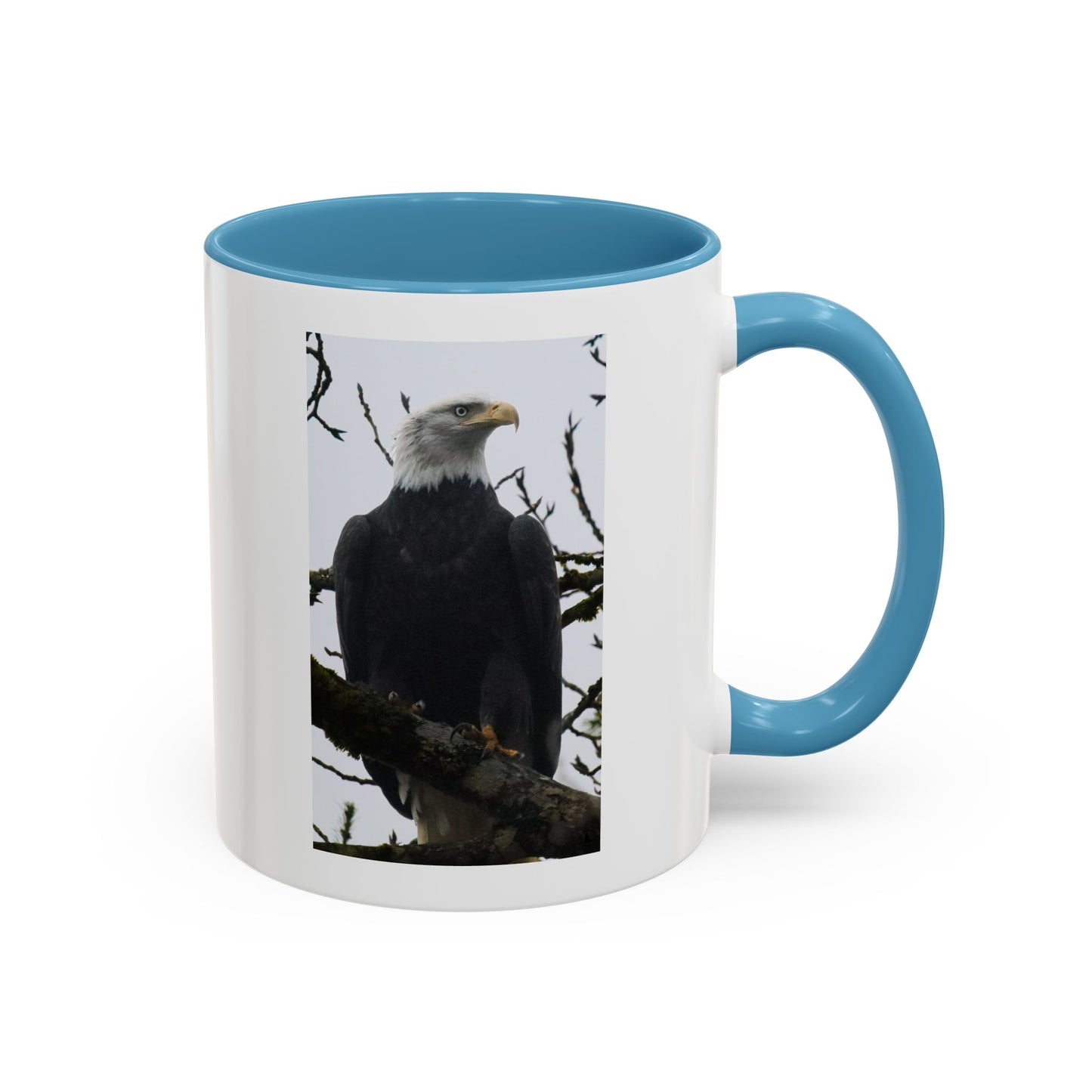Bald Eagle Accent Coffee Mug – Patriotic Wildlife 11/15oz