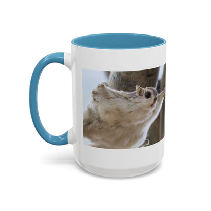 Flying Squirrel Accent Coffee Mug — Cute Wildlife Photo Mug (11/15oz)