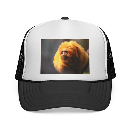 Golden Lion Tamarin Trucker Cap — Cute Exotic Monkey Photo Hat
