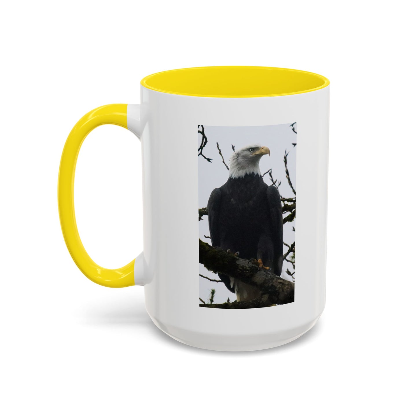 Bald Eagle Accent Coffee Mug – Patriotic Wildlife 11/15oz