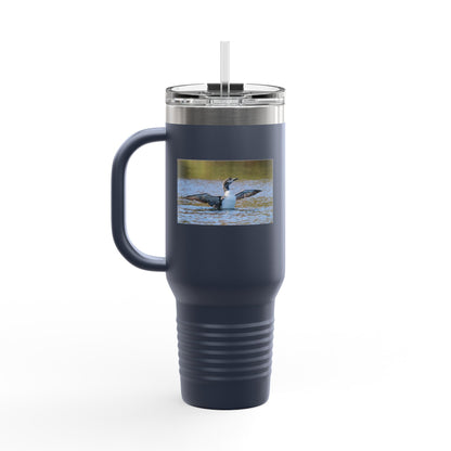 40oz Insulated Travel Mug — Loon Lake Wildlife Photo