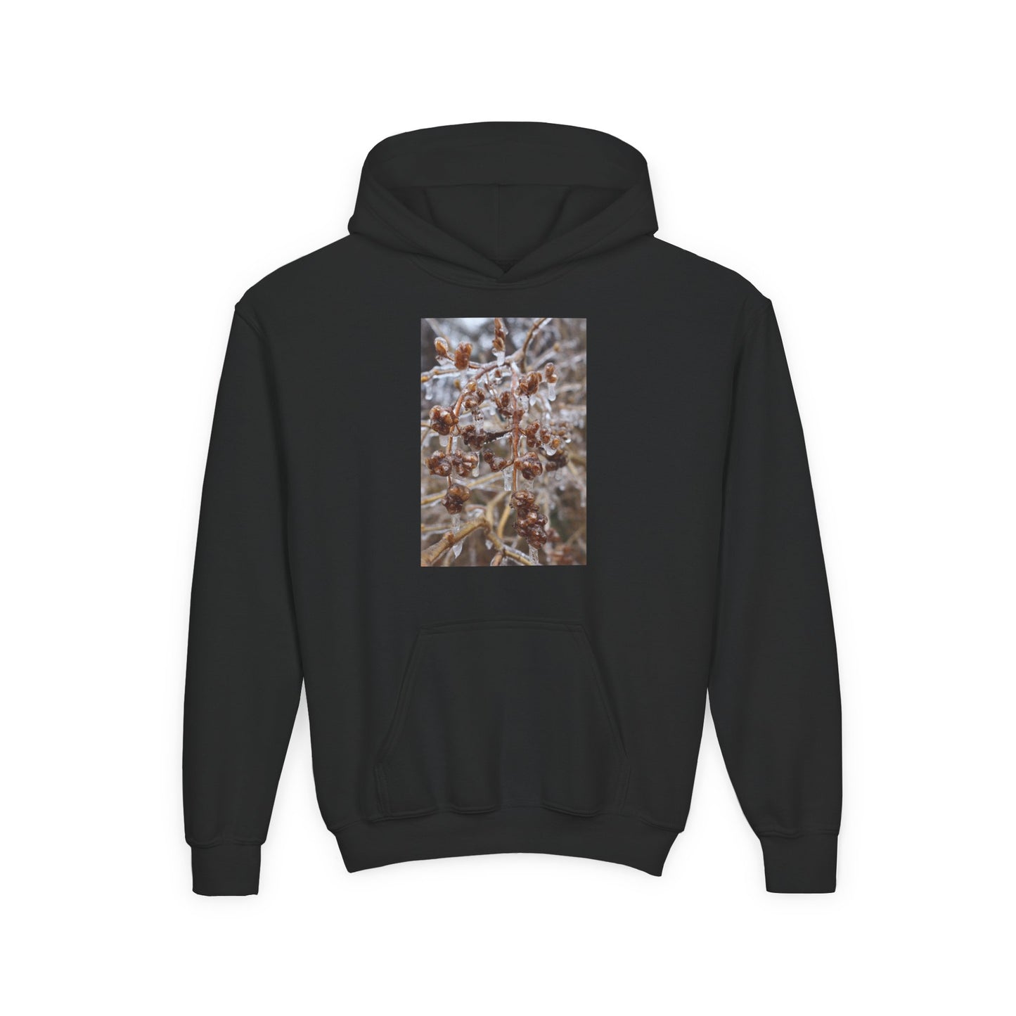 Youth Hoodie — Frosted Winter Berries Photo Print